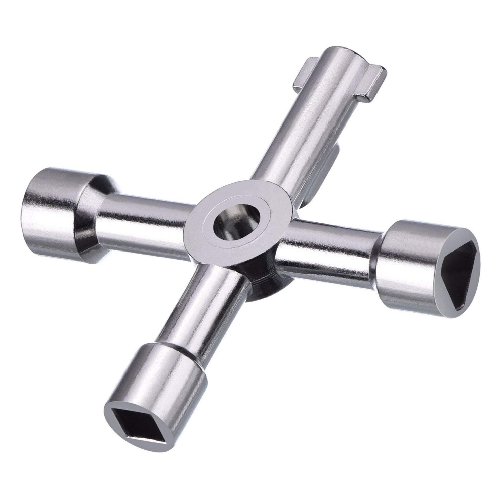 Shappy 2 Pack Electric Keys Gas Meter Keys Utility 4Way Keys