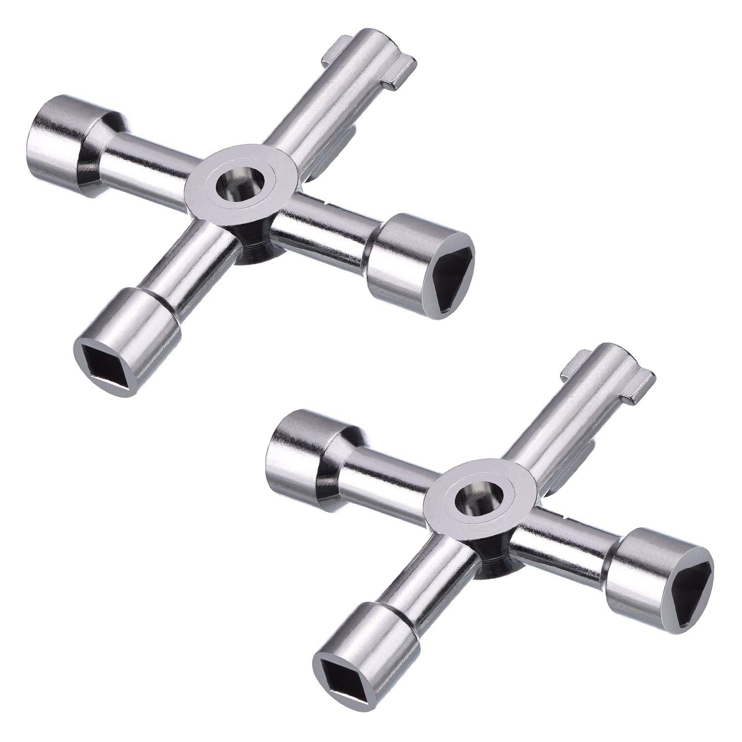 Shappy 2 Pack Electric Keys Gas Meter Keys Utility 4Way Keys